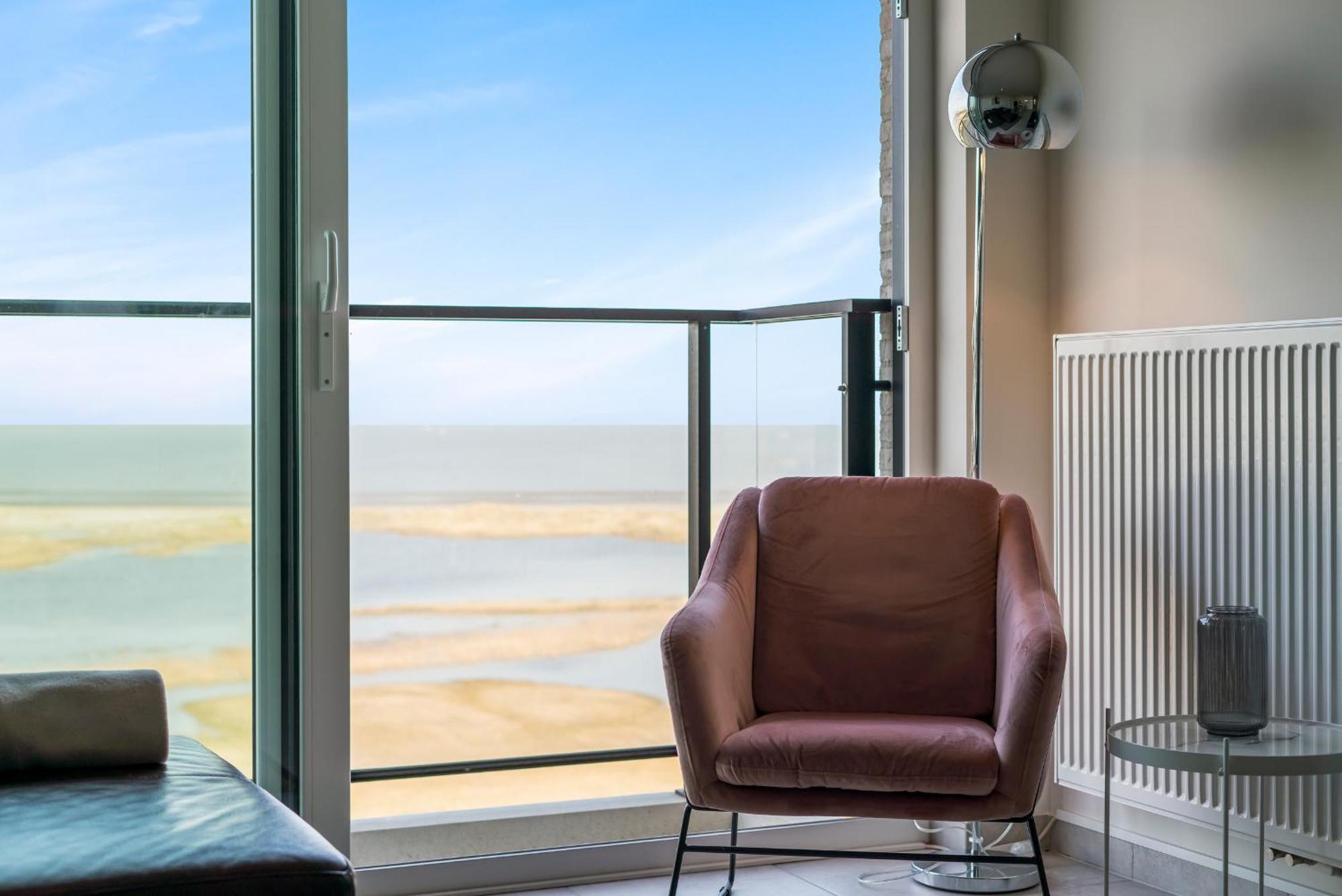 Ferienwohnung Ontspannen Aan Zee App Met Frontaal Zeezicht - 4P Knokke-Heist Exterior foto